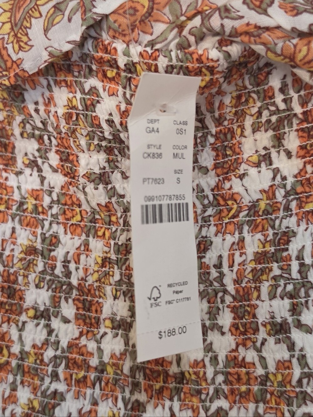 J Crew Ravenna dress in sunset rose block-print - Picture 4 of 5